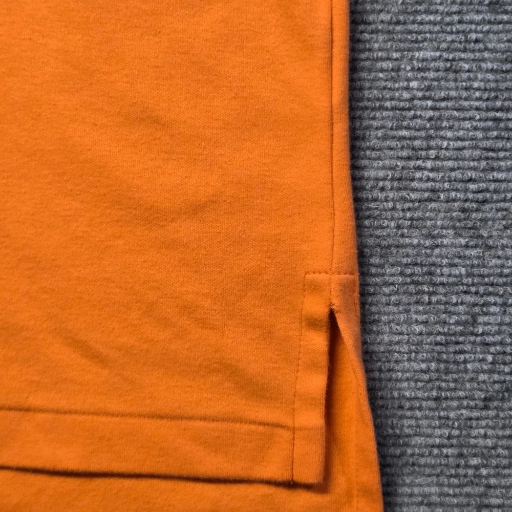 Polo Ralph Lauren Mens Large Orange Short Sleeve Cotton Polo Turquoise Pony